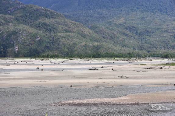 Lago na região de Villa O'Higgins, no caminho entre a cidade e Rio Bravo, onde se toma a balsa em direção a Cochrane, na Carretera Austral, sul do Chile